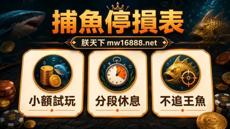 福娃捕魚停損表小額試玩分段休息不追王魚