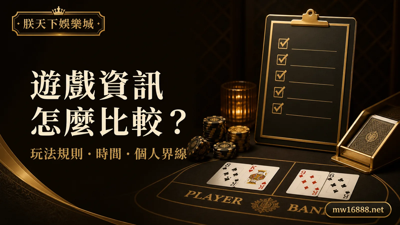 遊戲資訊怎麼比較？從玩法規則、時間投入到個人界線建立選擇表｜朕天下娛樂城