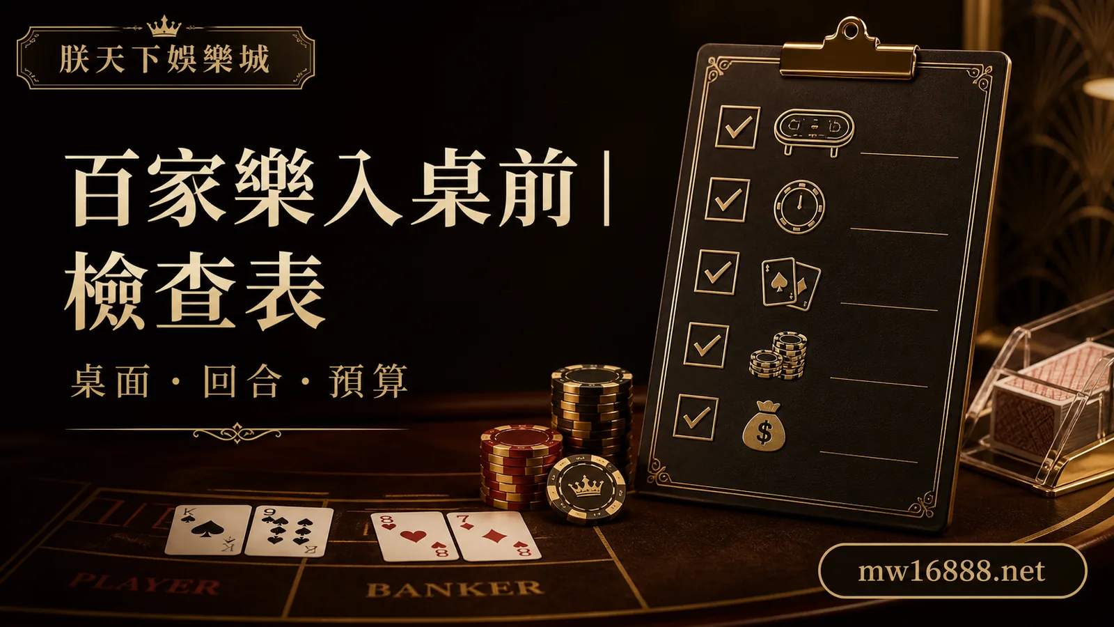 百家樂第一次入桌怎麼看？下注前的桌面與回合檢查表｜朕天下娛樂城 baccarat-how-to-play