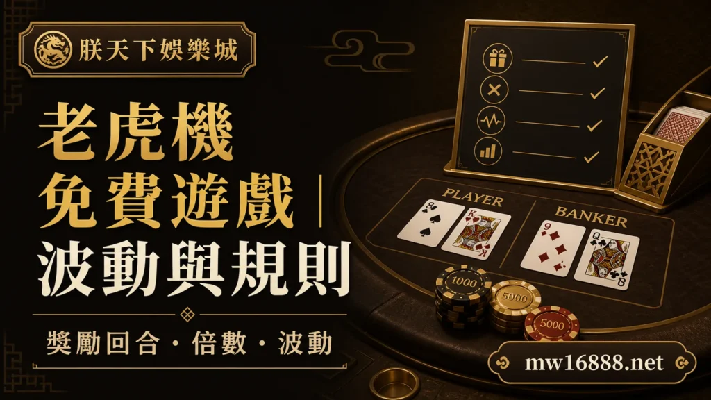 朕天下小百科|老虎機免費遊戲是什麼?獎勵回合、倍數與波動怎麼看|朕天下娛樂城 slot-bonus-round-guide