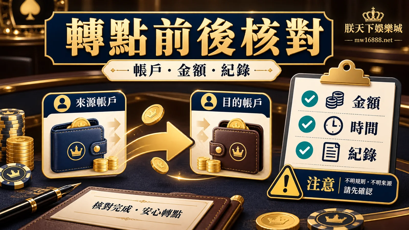朕天下娛樂城轉點前後帳戶金額與紀錄核對資訊圖